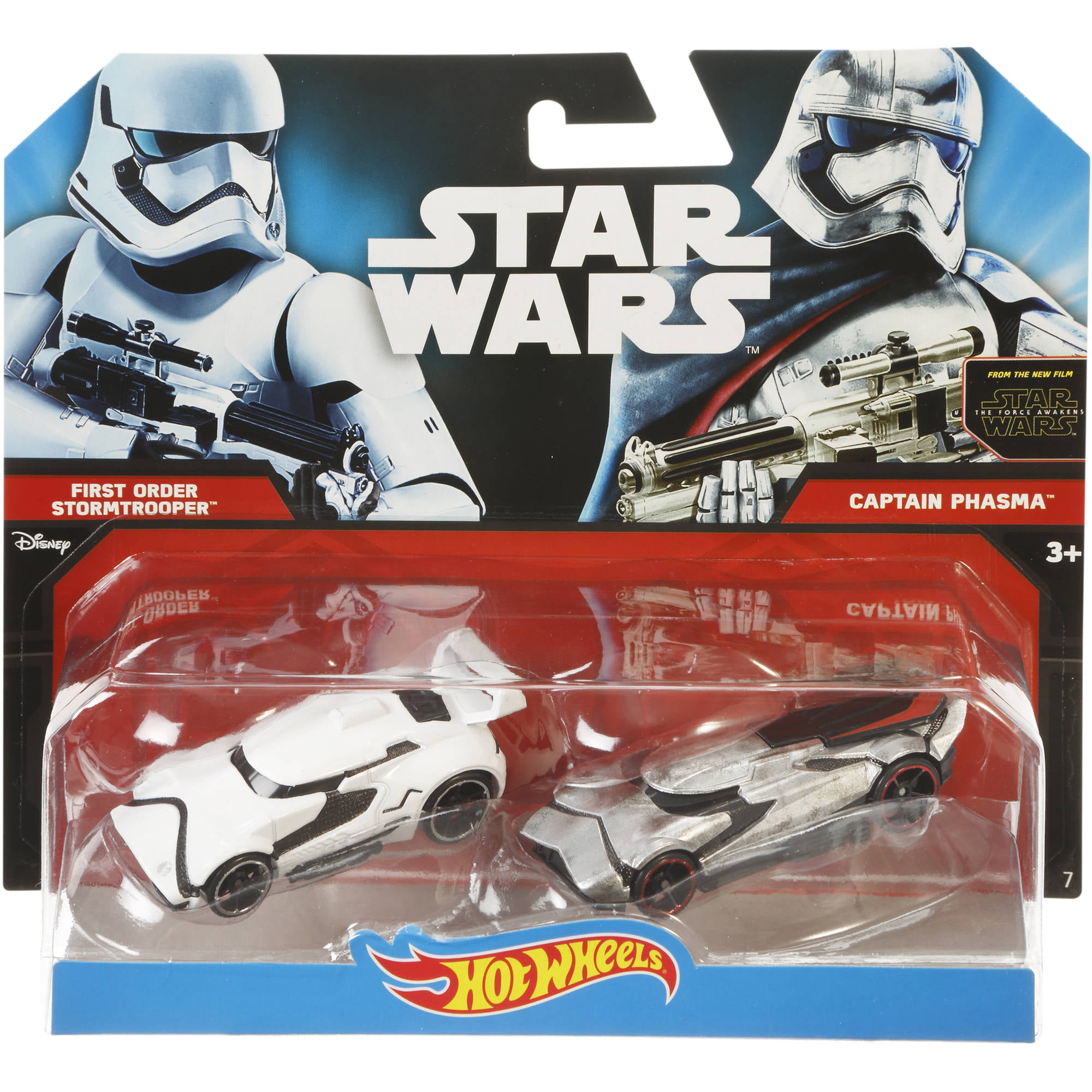 Hot Wheels Star Wars Captain Phasma  First Order Stormtrooper 2-pk 