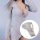 thumbnail image 3 of Accesorios Ropas para Muñecas Vestido de Manga con Conjunto de Suéter con Cuello en V  Gris Zulema Disfraz de partes de muñeca, 3 of 7