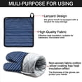 thumbnail image 7 of Blue and White Modern Art Geometric Kitchen Oven Mitt and Pot Holder Sets 2 Pcs for Baking, Cooking and Grilling, Heat Resistant Up To 392 °F, 7 of 7