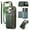 Green, variant on Allytechgroup Stylish iPhone 16 Pro Wallet Case, Premium Phone Case for iPhone 16 Pro with Card Holder Zipper Pocket Hand Wrist Shockproof Stand Cover for Women Men, Blue