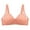 Pink, variant on VBARHMQRT Female Supportive Sports Bras for Women Plus Size Women's Solid Color Front Button Large Size Thin Bra Underwear Yoga Bras for Women Adjustable Straps Padded Sports Bras for Women