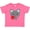 Hot Pink, variant on Heart Cat Boys or Girls Baby T-Shirt