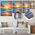 thumbnail image 4 of Designart "Sunlit Horizons Beach Photo IV" Nautical & Beach Metal Wall Art, 4 of 5