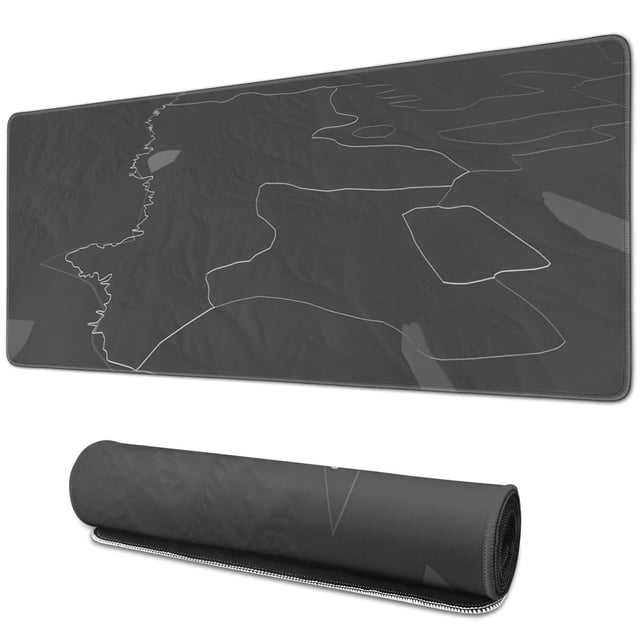 Desk Mat with Seamed Edges, Waterproof Desk Pad, Non-Slip Rubber Base, 31.5x11.8 Inch Keyboard Pad Computer Mat, Big XL Black Mousepad