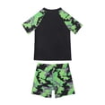 thumbnail image 3 of Gyratedream Toddler Boys Shirt Swim Bathing Suit Set, 2-pcs, 2-6 Years, Black, 3 of 5