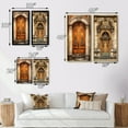 thumbnail image 4 of Designart "Parisian Wooden Enigma III" Paris Wall Art Set Of 2 - Brown Farm Canvas Set For Living Room Decor, 4 of 7