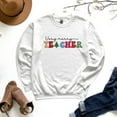 thumbnail image 2 of Merry Teacher Christmas Sweatshirt, 2 of 3