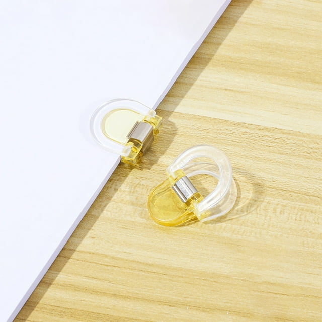 DPTALR Clear Binder Clips Long Tail Document Clips Stationery Clamps Receipt Organizer Clips Snack Bag Sealer Clips