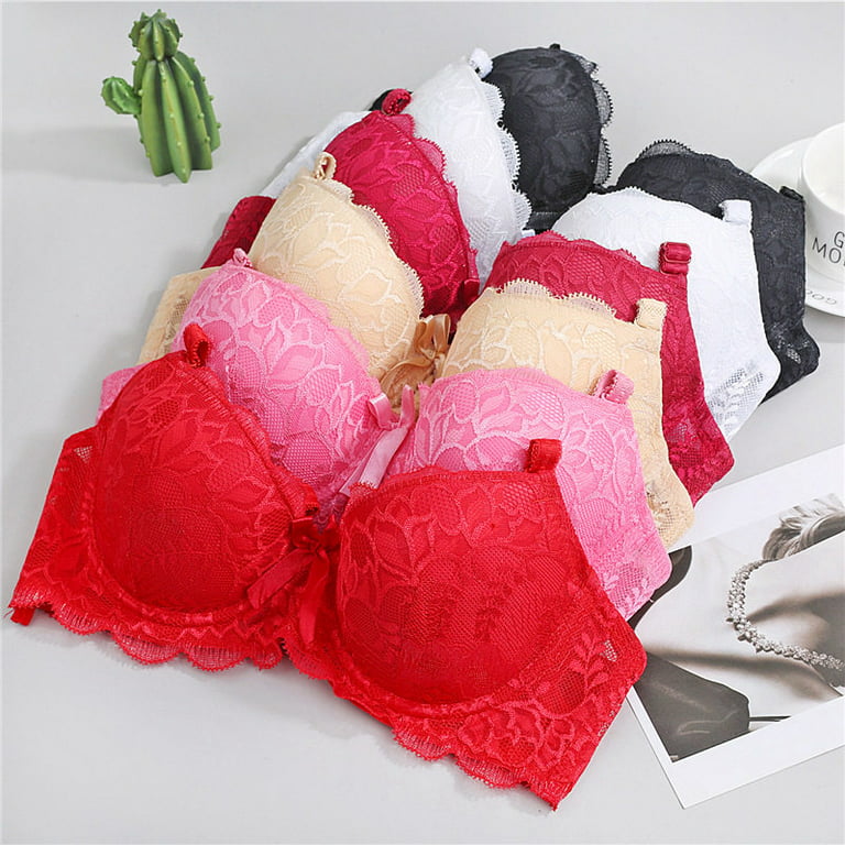 n/a Women's Sexy Push Up Bra Set Black Underwear and Bra Comfort Breathable  Panties Sexy Nice Lace Underwear for Women (Color : White, Size : 75B) :  : Clothing, Shoes & Accessories