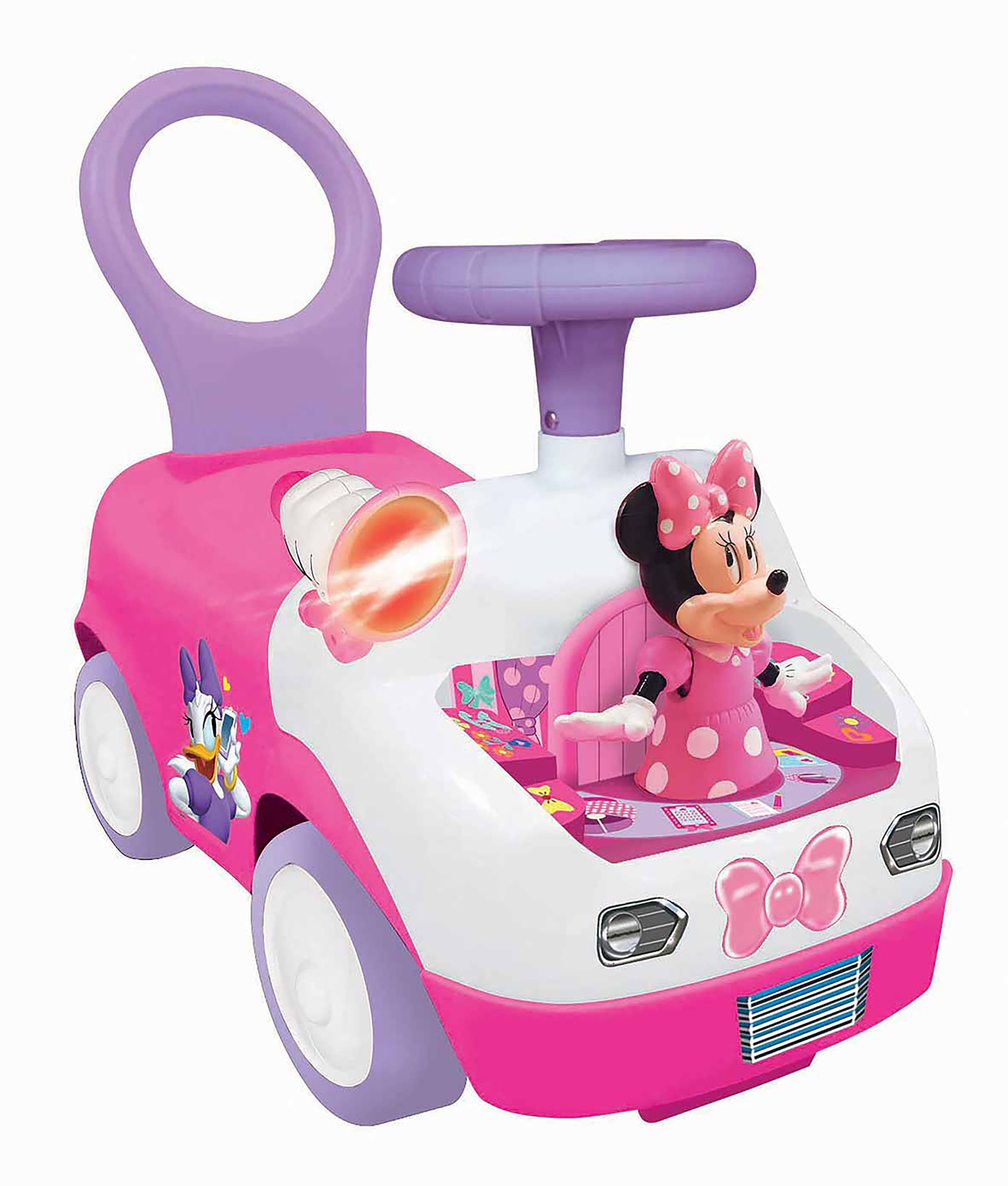 Minnie Mouse Ride On Little Car With Music Horn Toys For 2 3 4 5 Year Old Girls 