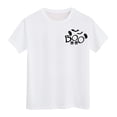 thumbnail image 4 of OJinShaWanO Hauts Bleu Bébé pour Filles T-Shirt Imprimé Manches Courtes Rose 4-5 Ans, 4 of 4