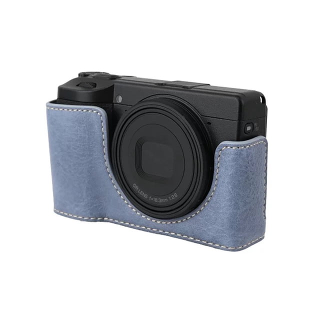 GadgetCom Half Case Compatible with RICOH GR III GR3 GR3X IIIx / IV GR4 , Anti-Slip PU Leather Camera Shell Cover