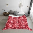 thumbnail image 6 of KLL Hohoho5 Print Fleece Throw Blanket, Horizontal Fleece Bedding Cute Soft Blankets Comfy Fleece Flannel Plush Home Decor for Couch & Bed -50"x40", 6 of 9
