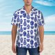 thumbnail image 2 of Fotbe Blue Vases Camisa Hawaiana para Hombre Unisex – Camisa Casual de Verano con Botones de Manga Corta de Algodón y Lino,Small, 2 of 7