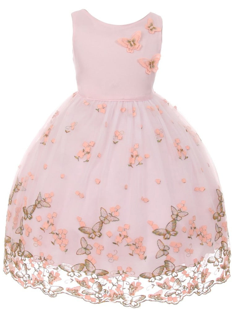 girls pink easter dress