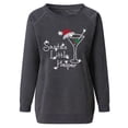 thumbnail image 4 of Pntutb Tops de mujer Impreso Media cremallera Fuzzy Fleece Neck Sudadera de manga larga Pullover tops Blusa Navidad Casual Suéter Camisas Tee Blusa Pntutb Pntutb-7160, 4 of 5