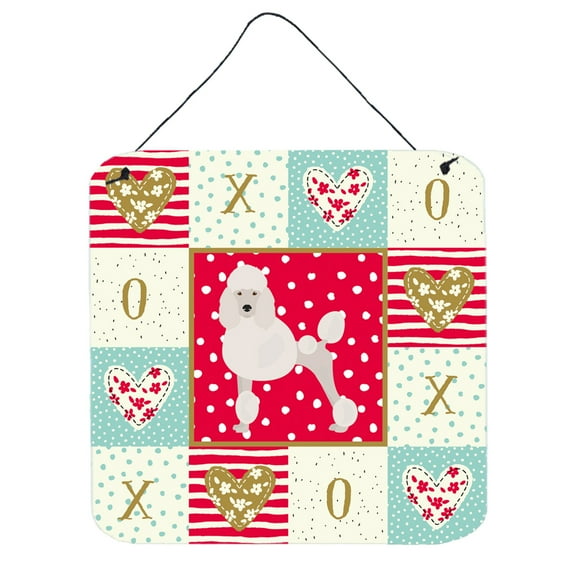 Carolines Treasures Poodle Love Door Hanging Prints wall-decor, Multicolor