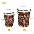 thumbnail image 3 of Balery Leaf And Fruit Cesta de ropa redonda con asas, impermeable, independiente, para ropa, juguetes, dormitorio y familia-Medium, 3 of 6