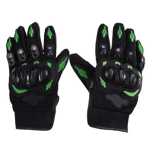 1 par de guantes de motocicleta antideslizantes y absorbentes (verdes)