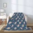 thumbnail image 2 of Rateoe Space Puppy Pattern Flannel Throw Blanket, Ultra-soft Blanket for Bed, Couch, Car, Hypoallergenic Anti-pilling blanket-40"x30"(Vertical), 2 of 6