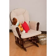 Storkcraft - Hoop Glider, Cherry with Beige Cushion
