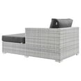 thumbnail image 4 of Modway Convene Outdoor Patio Right Chaise in Light Gray Charcoal, 4 of 8
