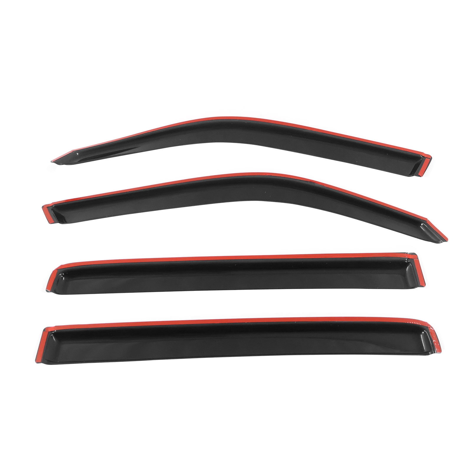 Ikon Motorsports Compatible with 09-15 Honda Pilot Acrylic Window Visors Vent Deflector Rain Guard 4Pc Set Outside Mount 2009 2010 2011 2012 2013 2014 2015