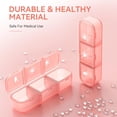 thumbnail image 3 of Pill Organizer Times A Day Day Pill Box - Weekly Pill Organizer Portable Removable Daily Medicine Container Dispenser Case for Vitamin Fish Oil Supplement Pink, 3 of 7