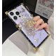 thumbnail image 2 of Funda compatible con iPhone de 16 a 6,1 pulgadas con purpurina de lujo, diseño de mariposa, plegable, con soporte, suave, con efecto espejo de policarbonato, antideslizante, para mujeres y niñas, 2 of 6