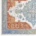 thumbnail image 4 of Modern Contemporary Urban Living Lounge Room Area Rug Runner Floor Carpet, Distressed Vintage Style, Fabric, Multi Colorful, 4 of 7