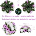thumbnail image 4 of Artificial Flowers,2pc Road Flower Main Table Flower Simulation Silk Flower Simulation Flower Ball Wedding Car Staircase Decoration Wedding Supplies Props Flowers For Decoration Artificial, 4 of 7