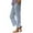 Blue, variant on Clearance! Dndif Straight Leg Sweatpants For Women Women's Striped Design Loose Pocket Casual Pants Linen Beach Pants Women Gray S-5XL