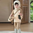 thumbnail image 4 of Thermal Underwear Set for Boys Girls Long Johns Fleece Lined Kids Base Layer Thermals Sets Boy Coffee 2-3 Years, 4 of 5