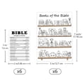 thumbnail image 2 of 12pcs Books of The Bible Sticker Bible Emergency Numbers Sticker Books of The Bible Book Shelf Nutrition Facts Sticker Tracker Dashboard Sticker, 2 of 3
