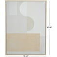 thumbnail image 3 of 36" x 47" Mid Century Modern Shape Geometric Framed Wall Art with Pink and Sage Accents, by DecMode, 3 of 11