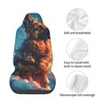 thumbnail image 4 of Daiia Colorful Cloud Shepherd Dog Printed Car Seat Cover - Waterproof & Sweatproof - Universal Fit, Machine Washable, Non-Slip - Seat Protector for Car, Truck, SUV, Van (1 Pack), 4 of 5