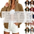 thumbnail image 6 of HAiming Corduroy Jackets for Women Long Sleeve Full Zip Solid Color Casual Jackets Fall Winter Going out Jackets, 6 of 6