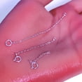 thumbnail image 3 of 925 Sterling Silver Necklace Extender Silver Chain Extenders for Necklaces Bracelet Bracelet Anklet Jewelry Extension for Women 3 Pcs, 3 of 9