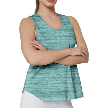 Women s Summer U Neck Sleeveless Yoga Vest Top Stylish Fitness Training Tee Comfortable Workout Shirt Breathable Activewear