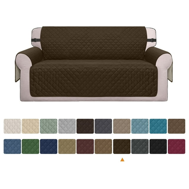 Reversible Sofa Cover Machine Washable Couch Cover Water Resistant Slipcover Non Slip Furniture Protector for Dogs, Children, Pets