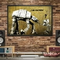 thumbnail image 2 of wall26 Framed Canvas Print Wall Art Banksy Science Fiction Robots Graffiti &amp; Street Art Pop Culture Illustrations Pop Art Bohemian Multicolor Dark for Living Room, Bedroom, Office - 16"x24&q, 2 of 5