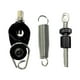 thumbnail image 2 of Piezas de pedal de tambor de metal Resorte y tensor Pedal Resorte Tensor Juego de tambor Negro, 2 of 8