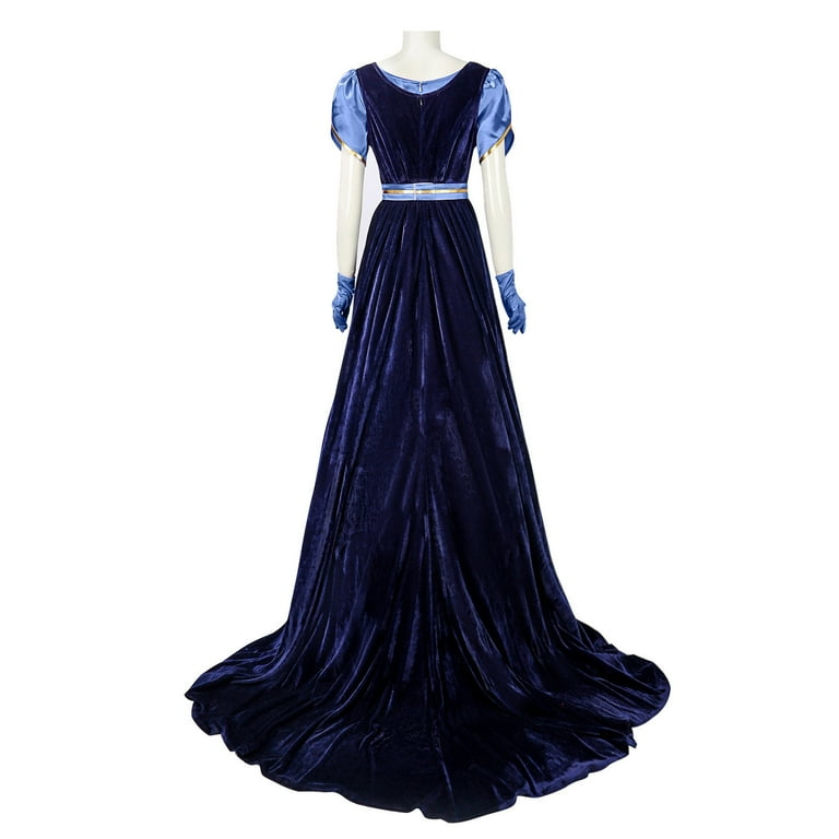 Regency Dresses for Women Vintage Victorian Costume Dress Empire Waist Long  Tea Party Ball Gown with Gloves - Walmart.com