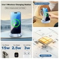 thumbnail image 5 of 15W Wireless Charger for iPhone, 3 in 1 Charging Station Compatible with iPhone 17 16 15 14 13 12, Compatible with iWatch, Compatible with Airpods, Blue, 5 of 10