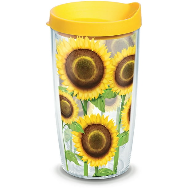 Tervis Made in USA Double Walled Sunflowers Insulated Tumbler Cup Keeps