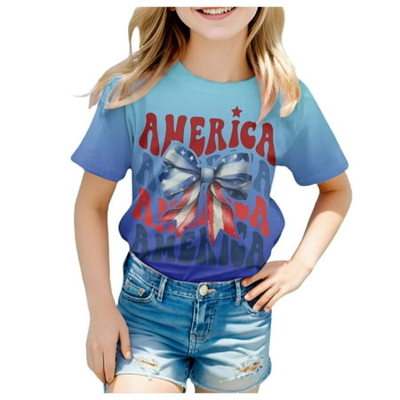 

Girls Short Sleeve Tee Summer Crewneck T Shirt Casual Fit Basic Shirts 3 T Clothes Long Sleeve Superwoman Shirt Ting Tops for Teen Girls Toddler Girl Clothes under 10 V Neck T Shirts for Girls Floral