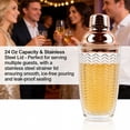 thumbnail image 7 of HAHUT Glass Cocktail Shaker with Stainless Steel Lid, 24 oz Glass Shaker Bottle for Stirring Cocktails, Margarita, Whiskey, Alcohol Drinks (Light Pink), 7 of 7