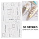 thumbnail image 3 of Pegatinas estereoscópicas 5D para decoración de uñas en relieve, diseños de uñas para mujeres, decoraciones de uñas acrílicas DIY, 3 hojas, 10,5*6cm, 3 of 5