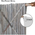 thumbnail image 6 of Rustic Wooden Curtains Vintage Barn Door Farmhouse Cottage Barn Door Pattern Decorative Curtains Country Living Room Style Printed Curtains 42x63 inches, 6 of 6