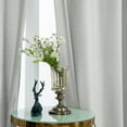thumbnail image 4 of RISSIEN Linen Blended Rustic Curtains 72 inch Length 2 Panels for Living Room Pinch Pleat Textured Thick Light Filtering Privacy Window Drapes Grommet Top for Bedroom 6ft (52x72 Silvery Grey), 4 of 8